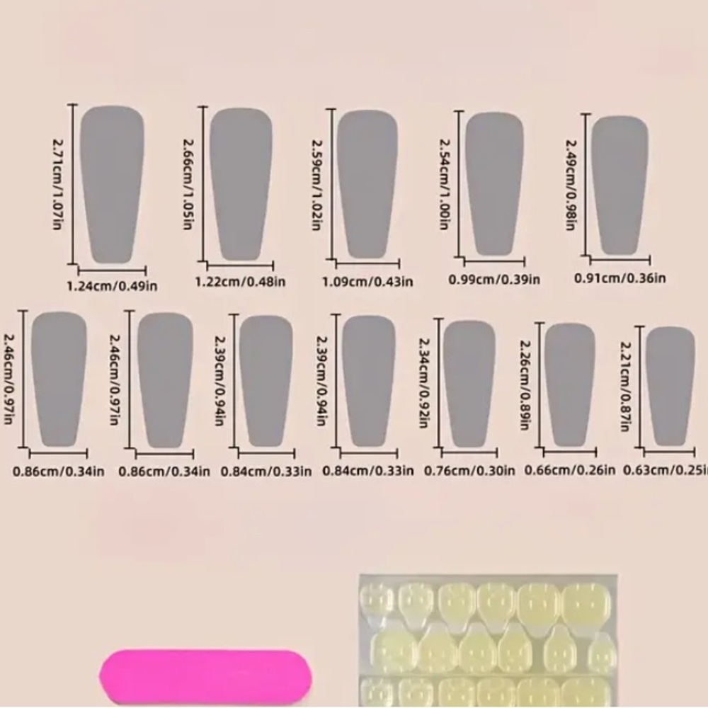 Glittery Blue Nail Art Set - Picture 2 of 3